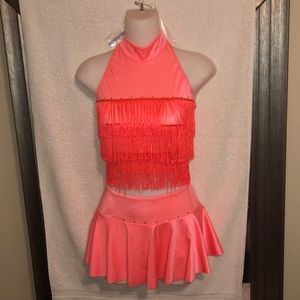 Dance dress coral